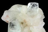 Zoned Apophyllite Crystals With Stilbite - India #72074-2